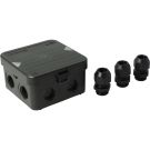 ATTEMA aftakdoos met wartels M20 IP65 zwart (AK1-M20)
