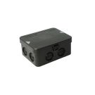 ATTEMA kabeldoos met zelfklemmend deksel 120x95x45mm IP65 8x uitbreekpoort zwart (AT2562.01)