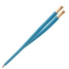 Aansluitdraad H07V2-K 4mm² twin blauw 125/125 mm soepele kern en geperste uiteinden