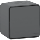 Schneider-Merten wisselschakelaar opbouw IP55 - Mureva Styl mat grijs (MUR35021)