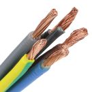 Pur kabel H07BQ-F 5x6mm² geel per meter