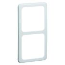 PEHA afdekraam 2 voudig - standaard alpin wit (D 80.672.02)