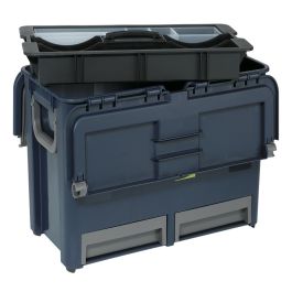 RAACO kunststof gereedschapskist Compact 47 lades en inzetbakken 540x292x296mm blauw (136600) Groepenkastbestellen