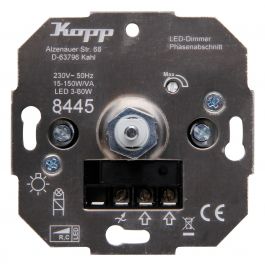 vergelijking Door bossen Kopp sokkel LED dimmer met drukschakelaar RC 3-50W (844500001) |  Groepenkastbestellen