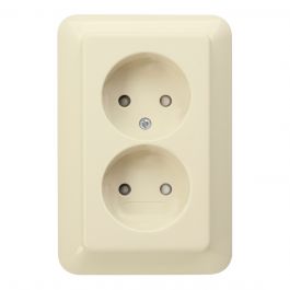 vergaan willekeurig verrader Kopp RIVO stopcontact half opbouw zonder randaarde met kinderbeveiliging 2-voudig creme | Groepenkastbestellen vergaan willekeurig verrader Kopp RIVO stopcontact half opbouw zonder randaarde met kinderbeveiliging 2-voudig creme | Groepenkastbestellen