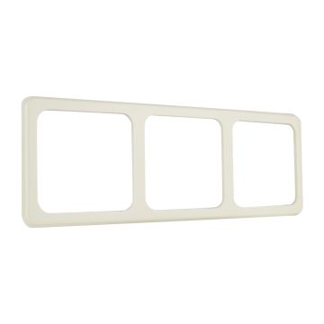 PEHA afdekraam 3 voudig - standaard crème wit (D 80.673 W)