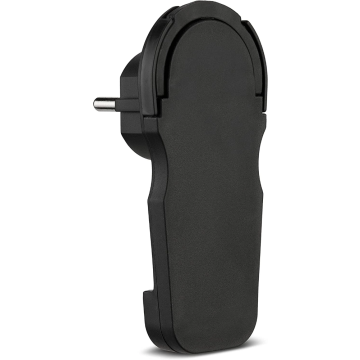 REV Ritter stekker extra plat haaks - zwart (0018260500)