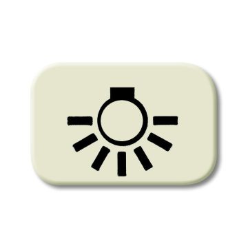 ABB Busch-Jaeger 2525 LI BJ LICHTVENSTER LAMPSYMB SI WT (2525 LI)