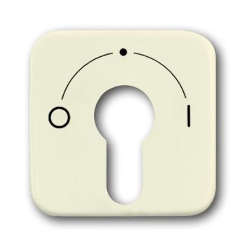 ABB Busch-Jaeger 2557 SLPZ-212-101 BJ CENPL V.SLEUTELSCHAK.SI WIT (2557 SLPZ-212-101)