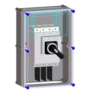 Eaton Halyester schakelkast met NZM3 HNZM3-500-4 500-4