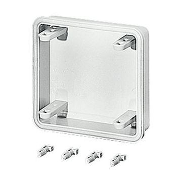 Hensel Aanbouwflens, zonder uitbreekpoorten, montagevlak 65x88 mm