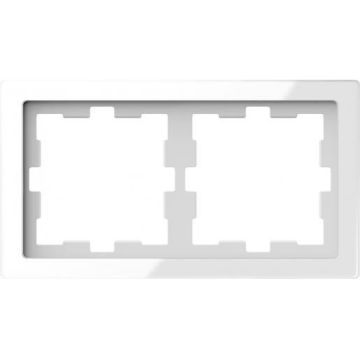 Schneider Electric D Life afdekraam 2-voudig - glas wit (MTN4020-6520)