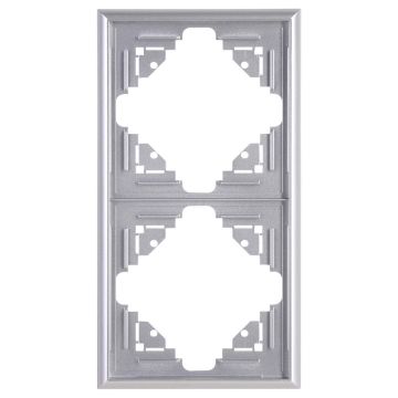 Kopp MALTA afdekraam 2-voudig zilver(309220060)