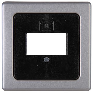 Kopp VISION afdekplaat usb staal