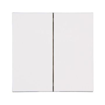 Kopp HK07 bedieningswip dubbel free control 55x55 neutraal wit