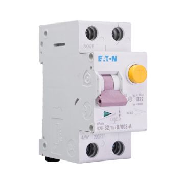 Eaton aardlekautomaat 1-polig+nul 32A B-kar (PKN6-32/1N/B/003-A-MW)