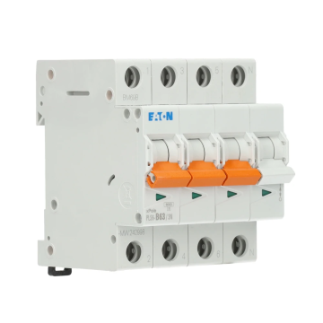 Eaton krachtgroep 3-polig+nul 63A B-kar (PLS6-B63/3N-MW)