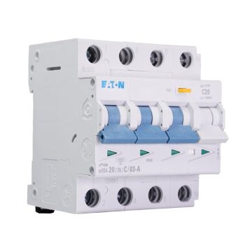 Eaton aardlekautomaat C20 300mA 3-fase (4P) 4.5kA (120681)