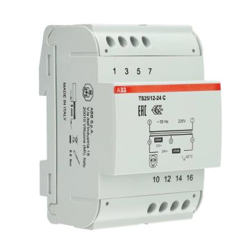 ABB Componenten beltrafo 25VA 4 M TS 25/12-24C t.b.v. Ring deurbel en Nest Hello systemen (TS 25/12-24 C)