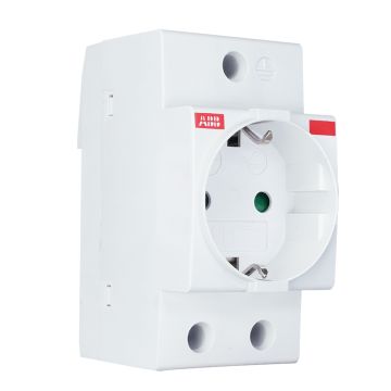 ABB wandcontactdoos met randaarde din-rail (M1175)