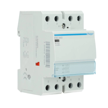 Hager magneetschakelaar 230V 40A 4 maak en 0 verbreek (ESC440)