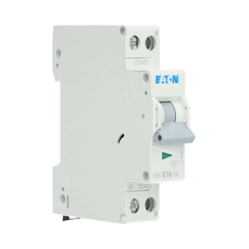 Eaton installatieautomaat 1-polig+nul 16A B-kar (PLN6-B16-1N-MW)