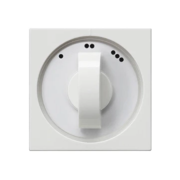 Gira centraalplaat 3-standen schakelaar inzetplaat/knop - systeem 55 zuiver wit mat (066927)