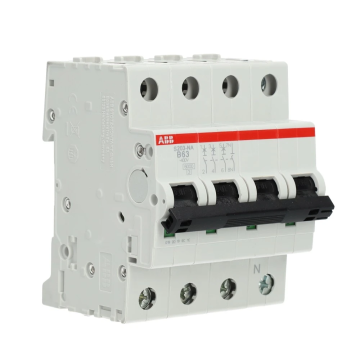 ABB Componenten installatieautomaat 3-polig + nul 63A B-kar (S203-B63NA)