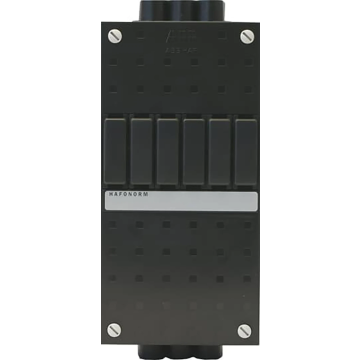ABB Installatiedozen en -kasten HAF groepenkast leeg 1-rij 6 modules 110x220mm (HLD11V)