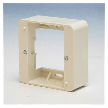 PEHA opbouwbak 1 voudig 81x81 mm - standaard crème wit (D 80.691 W)