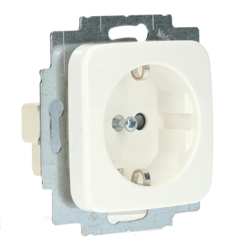Busch-Jaeger stopcontact met randaarde en kinderbeveiliging - alpin wit (20 EUCRKS-214-503)