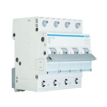 Hager krachtgroep 3-polig+nul 16A B-kar Quickconnect (MBS616E)