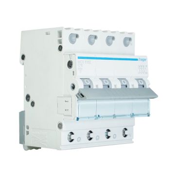 Hager krachtgroep 3-polig+nul 16A C-kar Quickconnect (MCS616E)