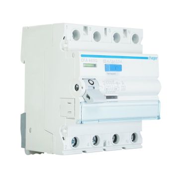Hager aardlekschakelaar 63A 300mA type A 3-fase (4P) (CFA463G)