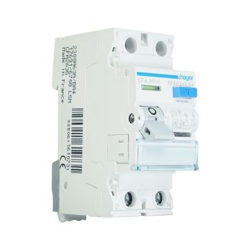Hager aardlekschakelaar 2-polig 63A 300Ma type A (CFA263G)