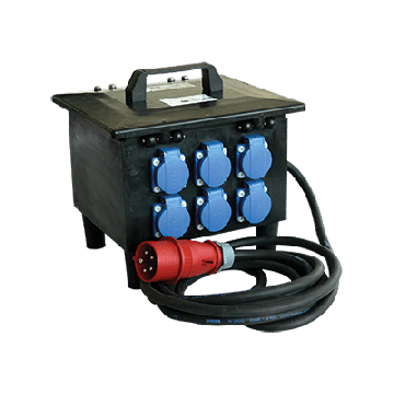 Mennekes stroomverdeler 6-voudig 16A 5-polig 400V IP44 (21.250.00)