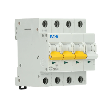 Eaton krachtgroep 3-polig+nul 25A C-kar (PLSM-C25/3N-MW)
