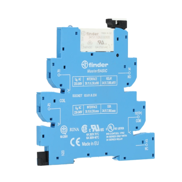 Finder interfacerelais 1 wisselcontact 6A 230V (39.11.8.230.0060)