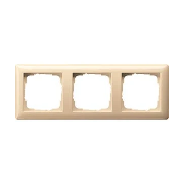 Gira afdekraam 3-voudig - standaard 55 crème wit (021301)