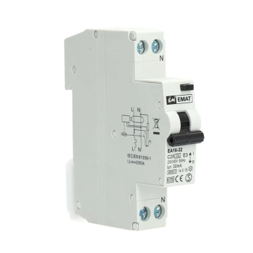 EMAT aardlekautomaat C25 30mA 1-fase (1P+N) 6kA (85006009)