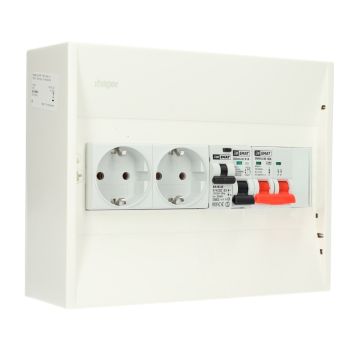 EMAT PV-verdeler B16 groep met B16 alamat, 2x WCD en hoofdschakelaar (PV0011)