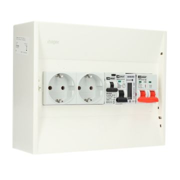 EMAT PV-verdeler B16 groep met B16 alamat, 2x WCD, hoofdschakelaar en kWh meter (PV0012)