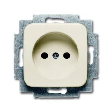 ABB Busch-Jaeger inbouw stopcontact 1-voudig ongeaard - SI crème (2300 UC-212-500)