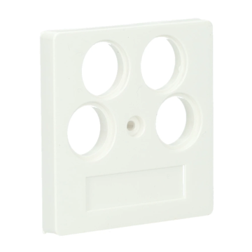 Kopp HK07 centraalplaat voor antennecontactdoos tv/radio en satelliet wit per 5