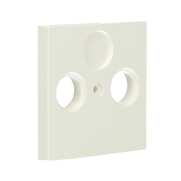 Kopp HK07 centraalplaat tv/fm wit