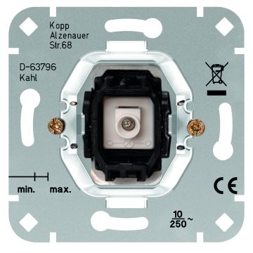 Kopp sokkel wisseldrukschakelaar met N-contact - per 10 stuks (504700000)