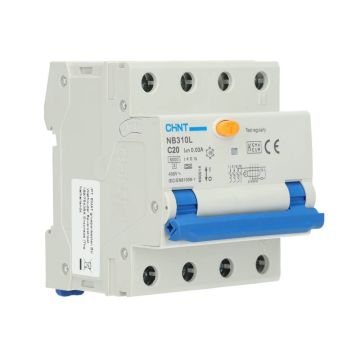 Chint aardlekautomaat C20 30mA 3-fase (3P+N) 6kA (2015C20)