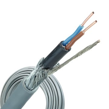 YMvK-as grondkabel 2x2.5 per rol 100 meter