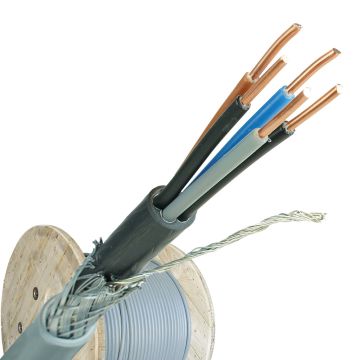 YMvK-as grondkabel 5x2.5 per haspel 500 meter