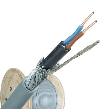 YMvK-as grondkabel 2x1.5 per haspel 500 meter